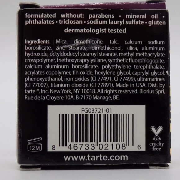 tarte Tartiest Eye Shadow Scarlet Red Metallic High Performance Naturals - Picture 5 of 5